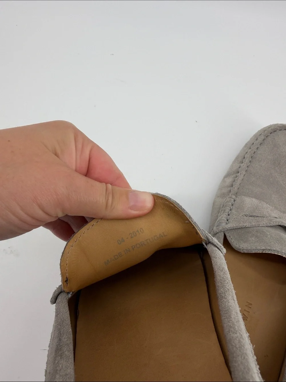 Jack Erwin Suede Casual Driving Loafer in Gray 11 S8